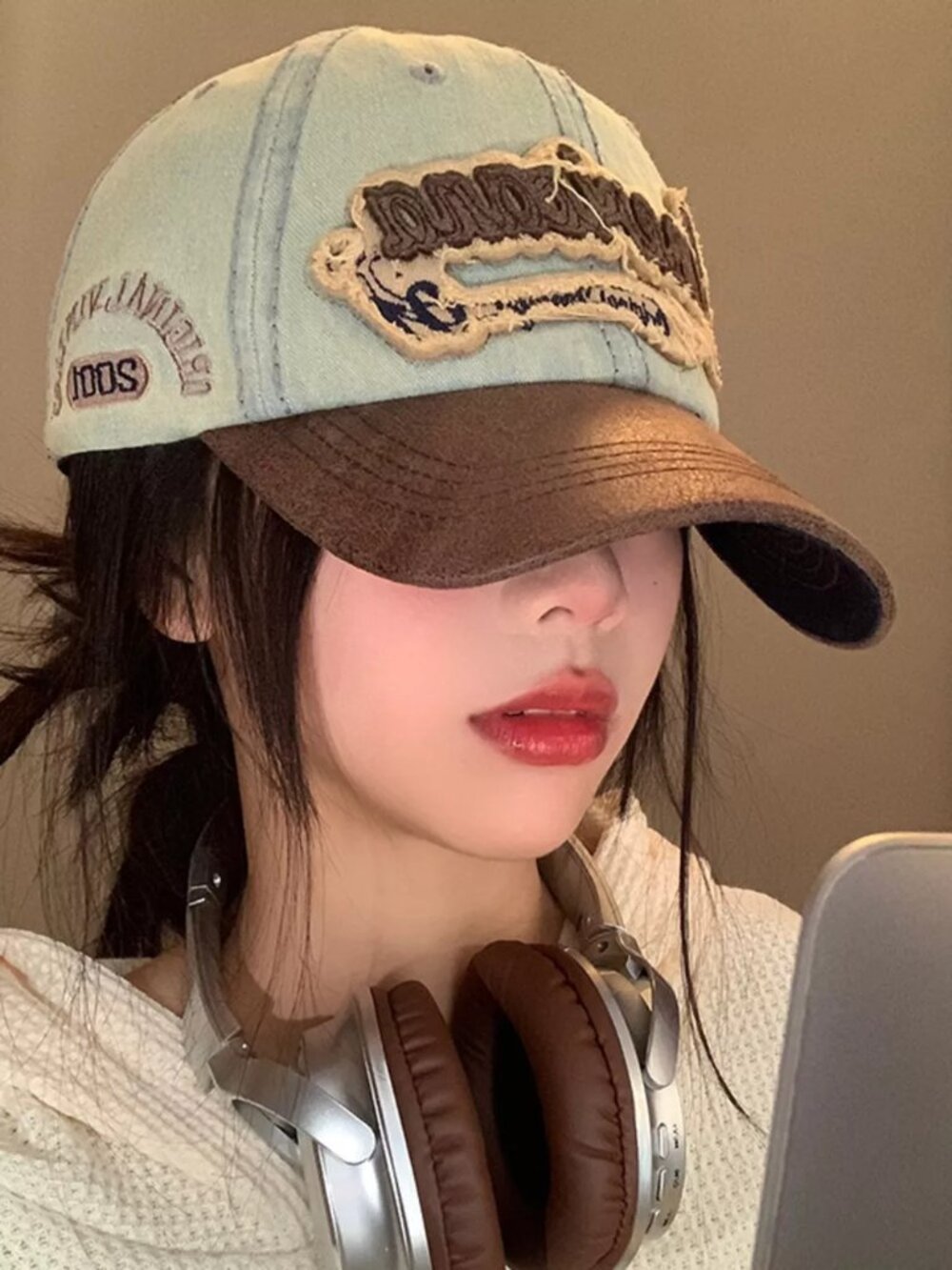 Vintage Washed Embroidered Baseball Cap